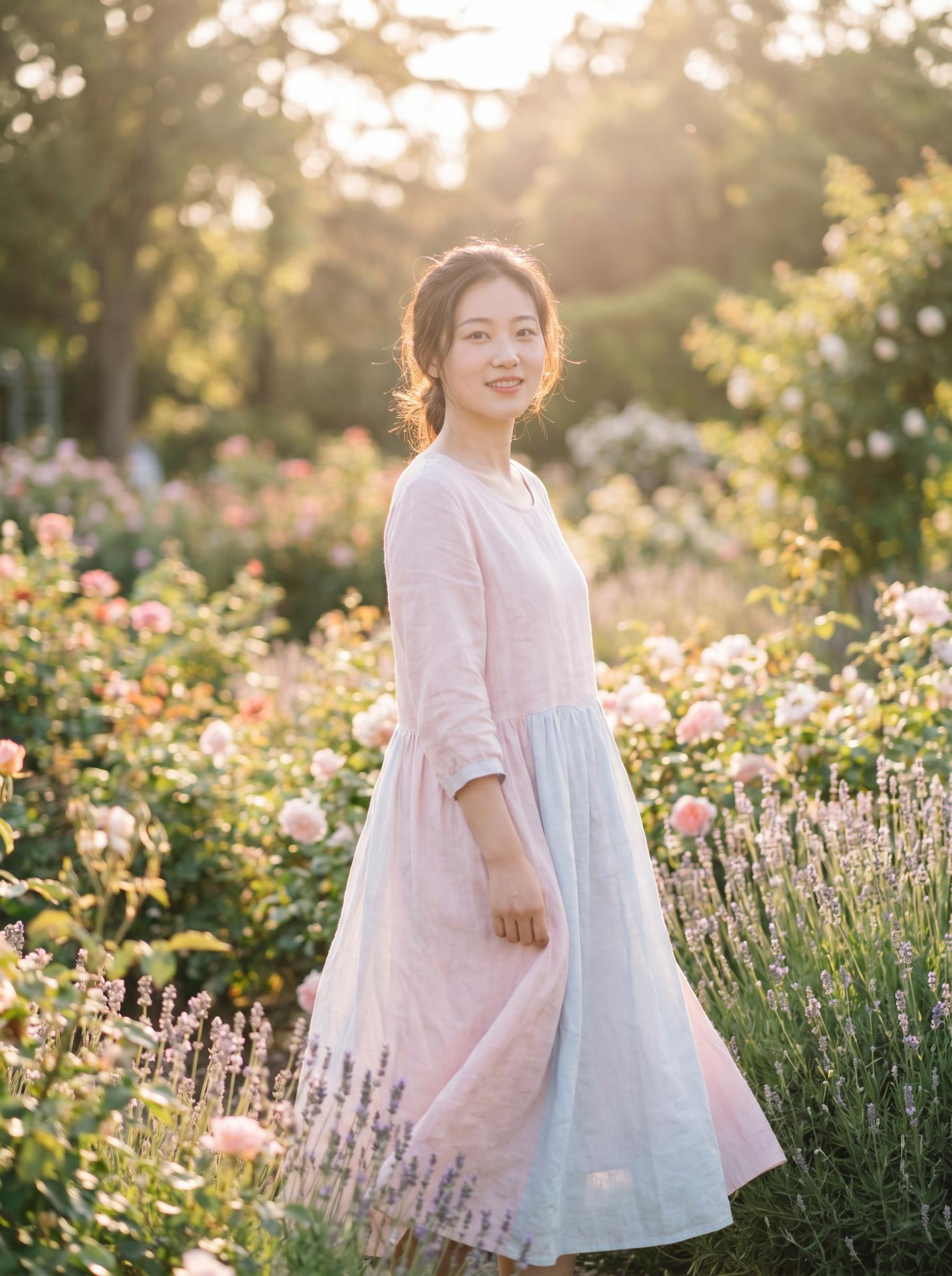 清纯学生妹美图：清新自然美少女写真