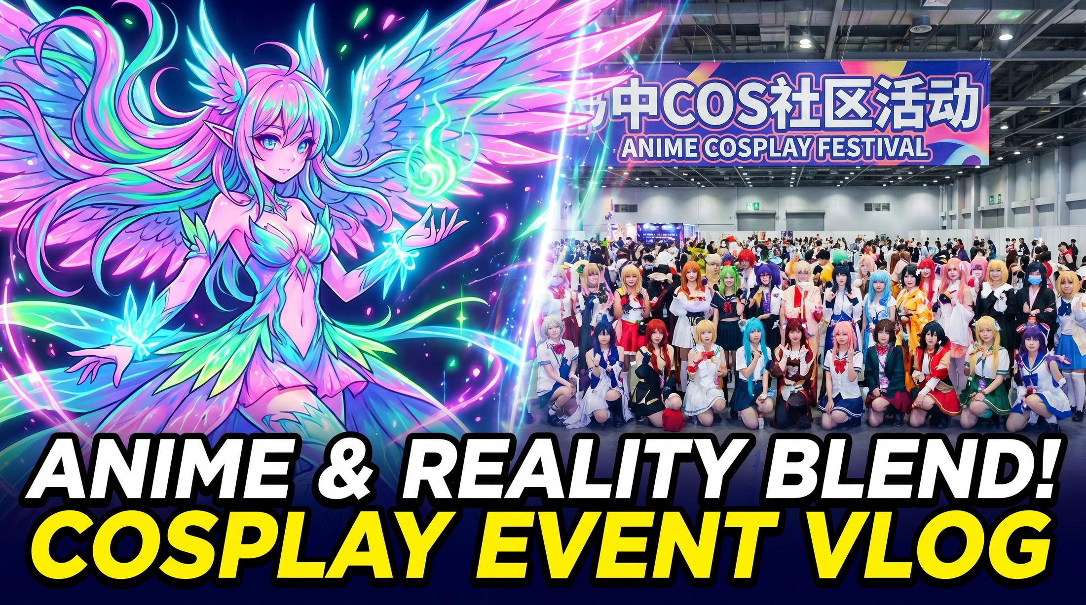 清纯学生妹二次元：漫展Cosplay活动合影